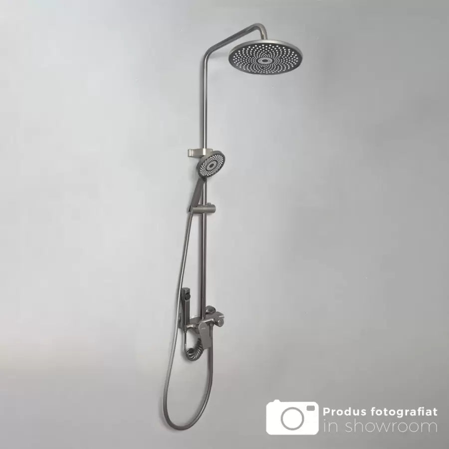 Kolumna prysznicowa ze stali nierdzewnej w kolorze ciemnoszarym OD3902