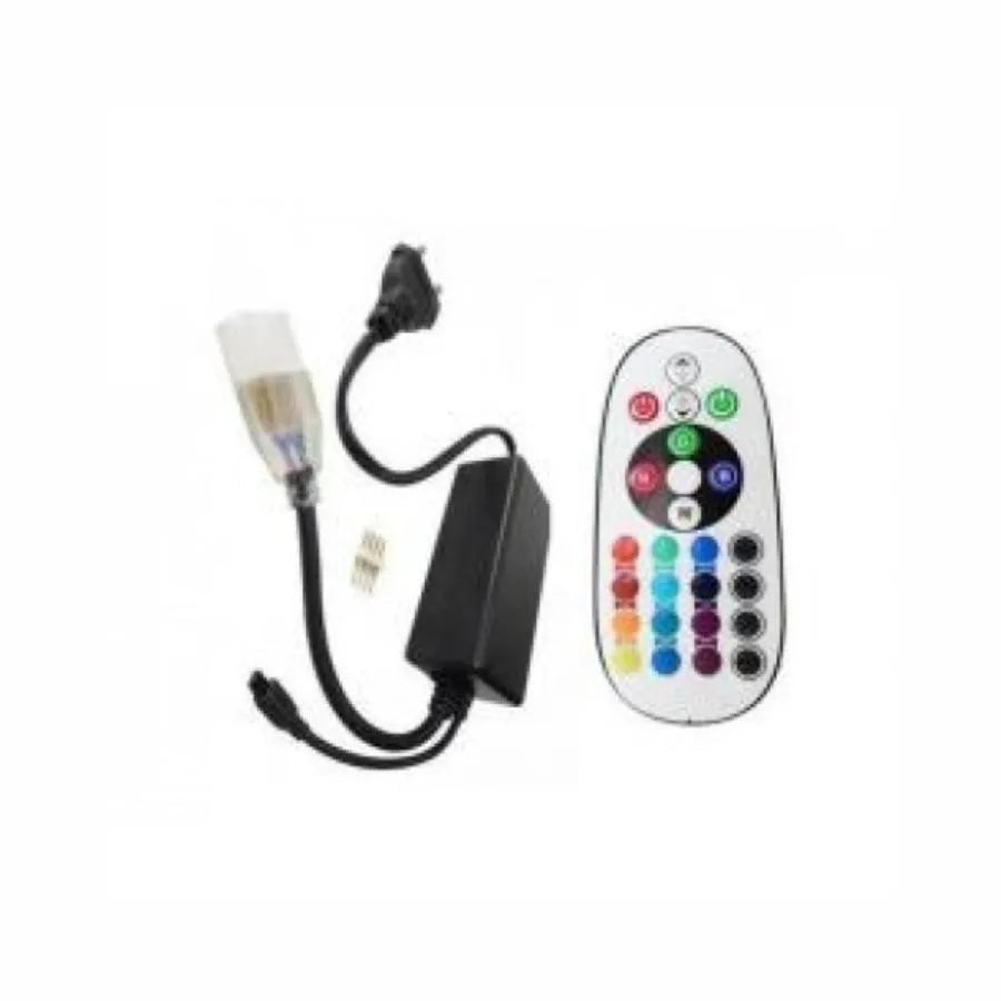 Sterownik paska LED Pilot zdalnego sterowania 16 kolorów 220V czarny