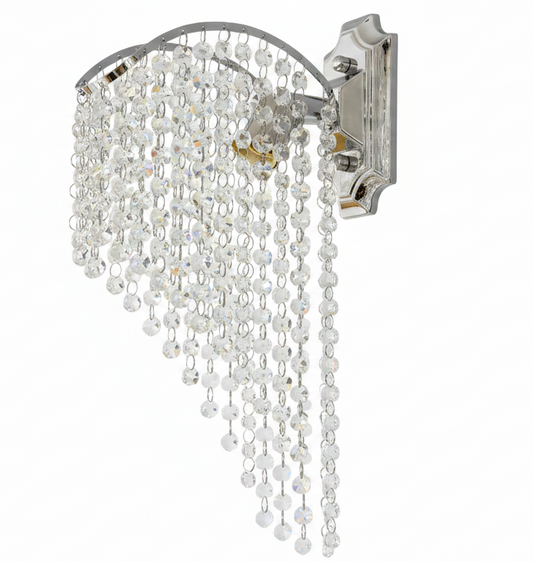 Lampa Cristal Ander 1x E14 Chrom błyszczący