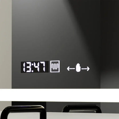 Prostokątne lustro LED 120X70cm Radiant MotionGlow Sensor Marcello Defog System Zegar i termometr Ściemnialny