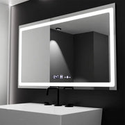 Prostokątne lustro LED 120X70cm Radiant MotionGlow Sensor Marcello Defog System Zegar i termometr Ściemnialny