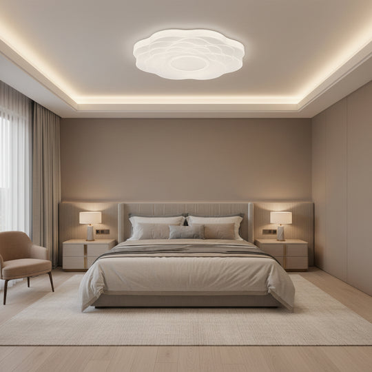 Lampa sufitowa LED Flower 23 cm, 22 W, 3000 K / 4000 K / 6000 K, biała, metalowa i akrylowa Lampa sufitowa LED Domyślny tytuł Alessandro Design