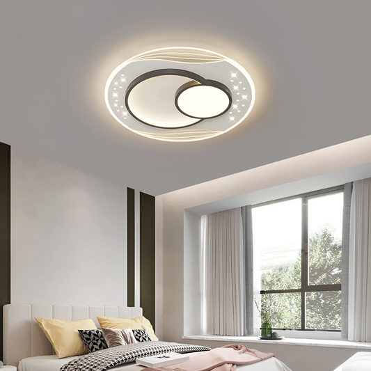 LED LUD z pilotem Velura serpenta, 125W, 3 kół, zimno/gorące/neutralne światło, niestabilne, czarne