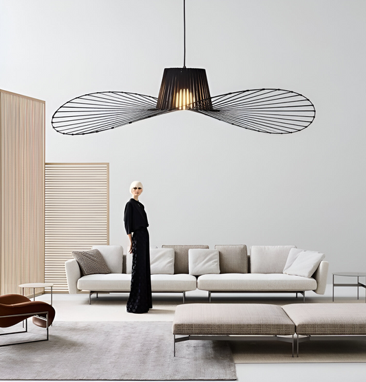 Rossi 1XE27 Lampa wisząca czarna, 35X23cm, metalowa