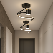 LED żyrandol, średnica 34 W, 24 cm, zimno/gorące/neutralne światło, czarne