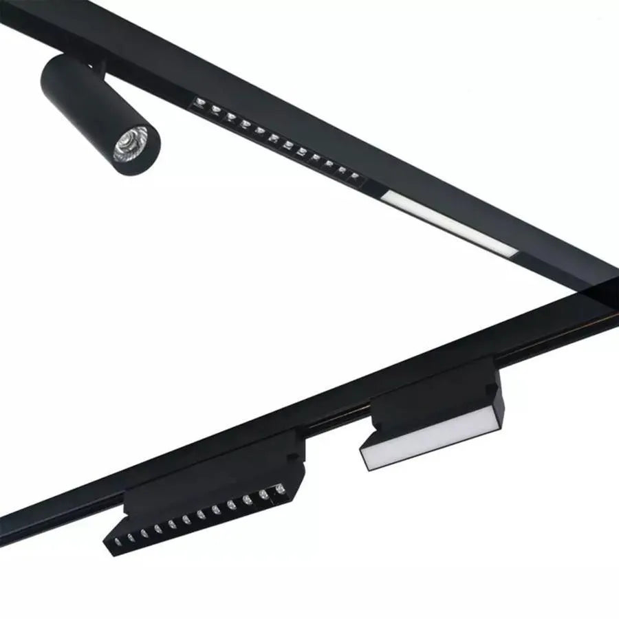 Magnetyczna kratka LED, regulowana, 6 W, światło neutralne, wpuszczana, czarna