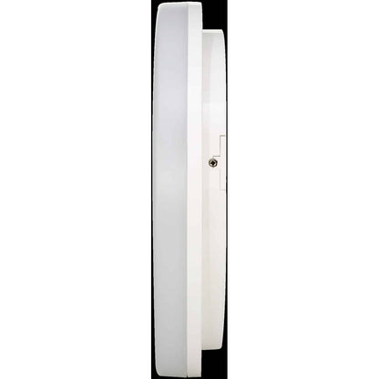 Okrągła lampa sufitowa LED, 24W, 17cm, 6000K, biały metal - światło zimne