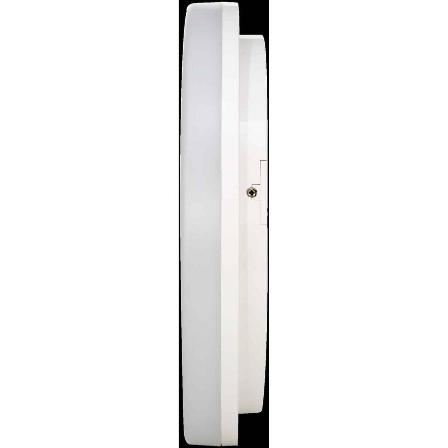 Okrągła lampa sufitowa LED, 24W, 17cm, 6000K, biały metal - światło zimne