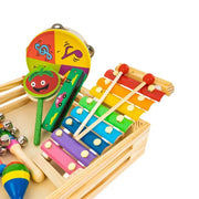 Kreatywne pudełko do gry z instrumentami muzycznymi, 8 elementów, drewno