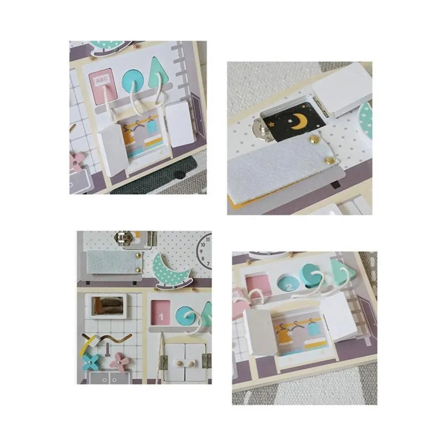 Gra edukacyjna Montessori Magiczny Dom, Drewno