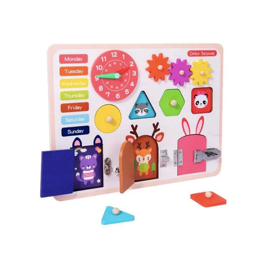 Gra edukacyjna Sesame Board Open Up, drewno