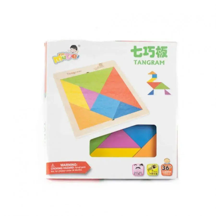Gra edukacyjna Tangram, 8 elementów, wielokolorowa, PG-L08