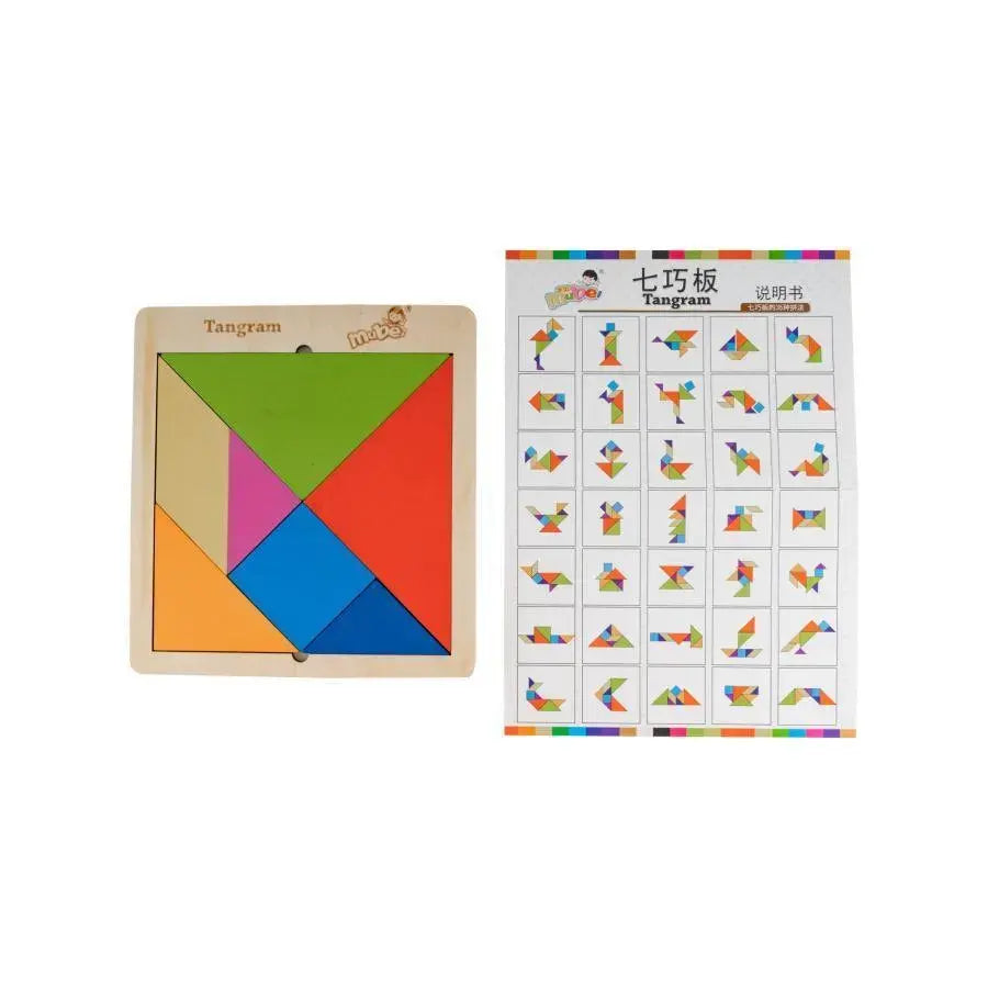 Gra edukacyjna Tangram, 8 elementów, wielokolorowa, PG-L08