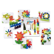 Puzzle Cubism Gra Wielokolorowa, 72 Elementy, Drewno