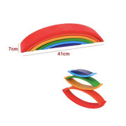 Gra logiczna Bright Rainbow, 6 elementów, wielokolorowa, drewno