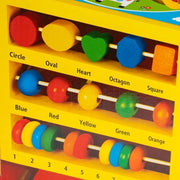 Montessori Wielofunkcyjna edukacyjna zabawka budowlana, wielokolorowa, 35 elementów, drewno i plastik