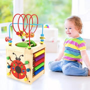 Wielofunkcyjna zabawka edukacyjna Montessori, 2 sztuki, drewno
