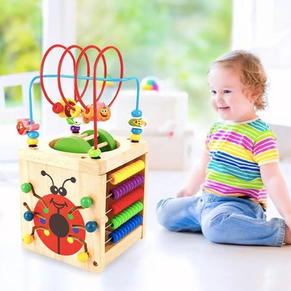 Wielofunkcyjna zabawka edukacyjna Montessori, 2 sztuki, drewno