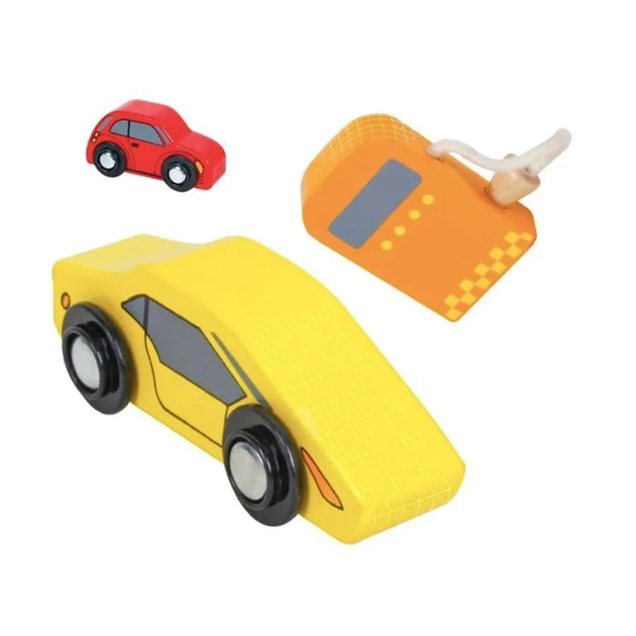 Zabawka Parking Samochodowy, 30 Elementów, Wielokolorowy, Drewno