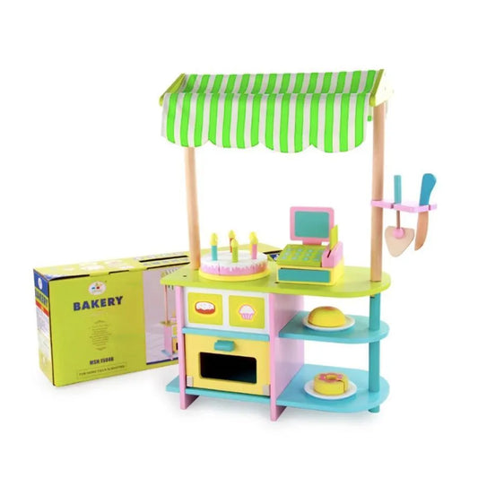 Stojak na smakołyki Little Treats, 40 elementów, wielokolorowy, drewno i tkanina