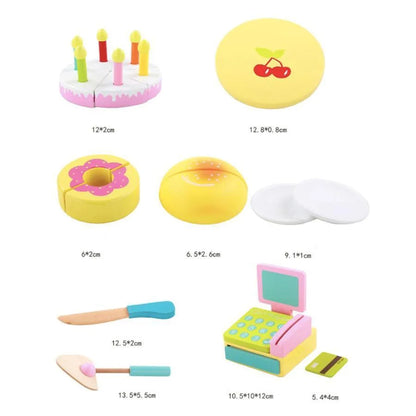 Stojak na smakołyki Little Treats, 40 elementów, wielokolorowy, drewno i tkanina
