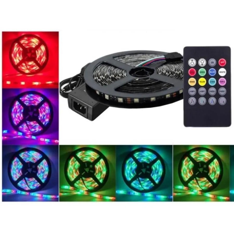 Zestaw taśm LED R5050 RGB z muzyką 14,4 W/m 12 V IP20