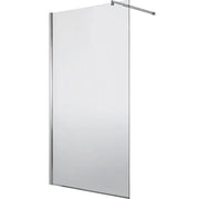 Paravan duș Walk-In 100x195 cm, sticlă securizată 8 mm, satin, profil metalic rezistent