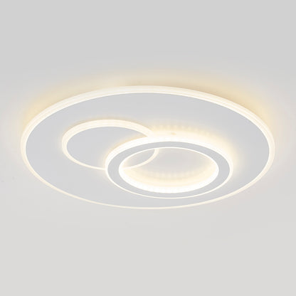 LED żyrandol z pilotem Nolux Luminosa, 120W, 3 kół, zimno/gorące/neutralne światło, niestabilne, białe