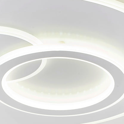 LED żyrandol z pilotem Nolux Luminosa, 120W, 3 kół, zimno/gorące/neutralne światło, niestabilne, białe