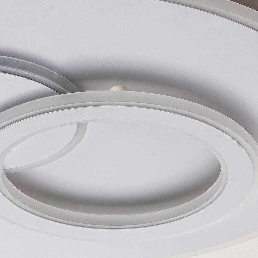 LED żyrandol z pilotem Nolux Luminosa, 120W, 3 kół, zimno/gorące/neutralne światło, niestabilne, białe