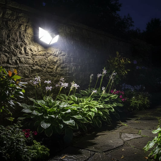 Lampa Solarna z Czujnikiem Ruchu, 100 Diod LED, 20 W, IP.65, Czarna