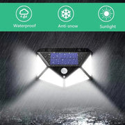 Lampa Solarna z Czujnikiem Ruchu, 100 Diod LED, 20 W, IP.65, Czarna
