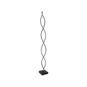 Lampa podłogowa LED Piscius, 120 W, zimne/ciepłe/neutralne światło, metal i akryl, czarny