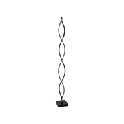 Lampa podłogowa LED Piscius, 120 W, zimne/ciepłe/neutralne światło, metal i akryl, czarny
