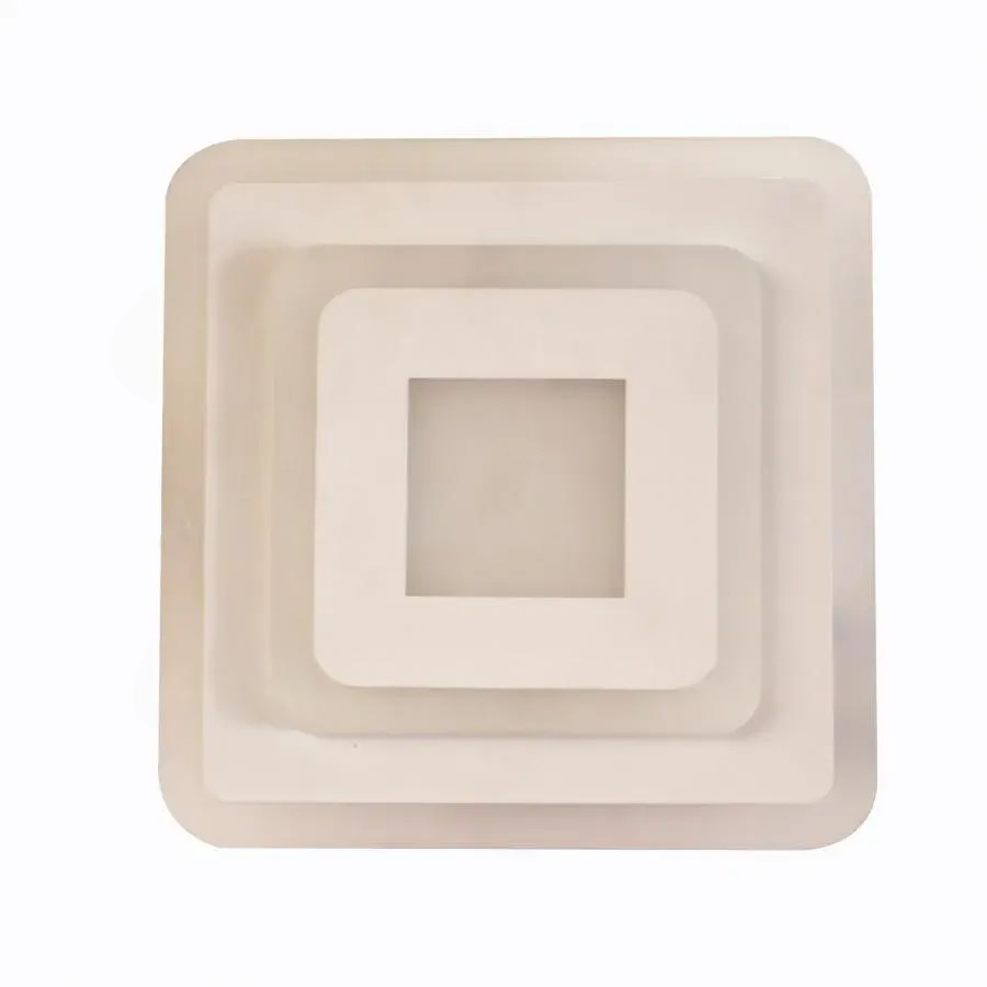 Żyrandol LED MORNIKA 14W, średnica 25 cm, kwadratowy, światło neutralne, biały