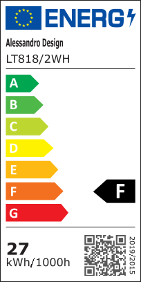 Żyrandol LED LUCY 40W z pilotem, 2 okręgi, światło zimne/ciepłe/neutralne, ściemnialny, biały