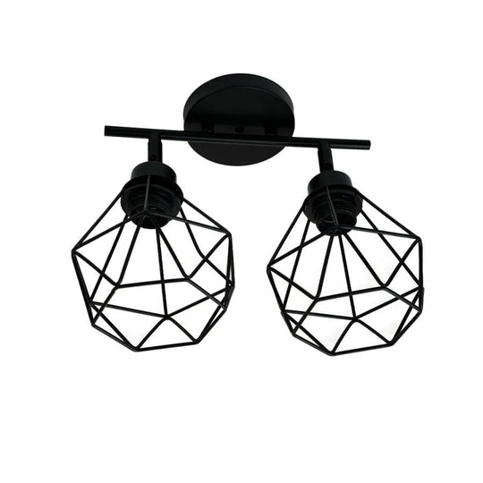 Żyrandol Aerope, 2x E27, Metal, Czarne Żyrandole Przemysłowe Domyślny Tytuł Alessandro Design