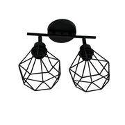Żyrandol Aerope, 2x E27, Metal, Czarny 