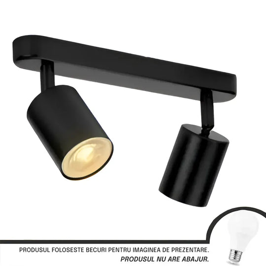 Żyrandol Joom z projektorem liniowym 2XGU10 Czarny żyrandol LED Domyślny tytuł Alessandro Design