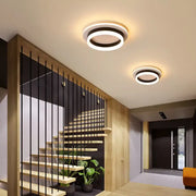 Żyrandol LED SOLENA ROTONDA 13W, średnica 25 cm, światło zimne/ciepłe/neutralne, czarno-biały