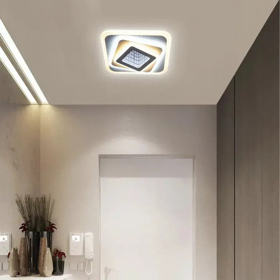 Żyrandol LED NEXA Square 3D, 36W, biały, zimne/ciepłe/neutralne światło