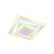 Żyrandol 3D LED NIVARA Square, średnica 30 cm, 20 W RGB, biały, zimne/ciepłe/neutralne światło