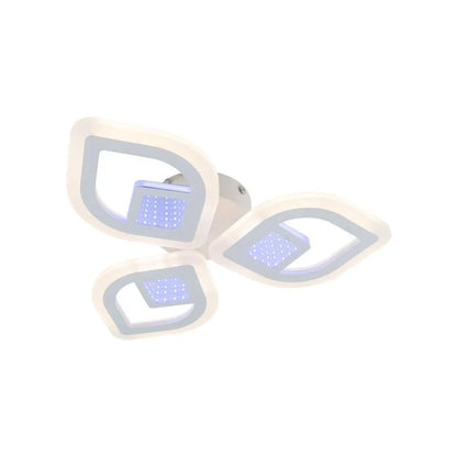 Żyrandol LED z pilotem ZENI 3D 60 W, 3 elementy, światło zimne/ciepłe/neutralne, ściemnialny, biały