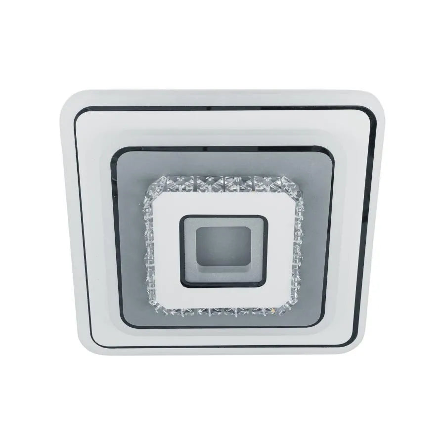 Żyrandol LED z kryształem ARABELA 35W, światło zimne/ciepłe/neutralne, biały