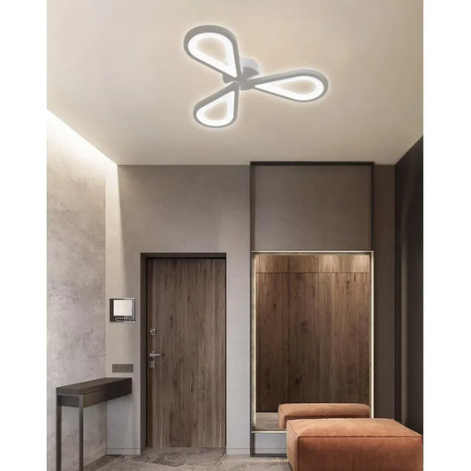 Żyrandol LED AURALIUS 18W, 3 płatki, światło neutralne, 4000K, biały