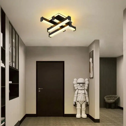 Żyrandol LED CADE 54W, 4 elementy, liniowy, światło zimne/ciepłe/neutralne, czarny