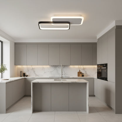 Żyrandol LED z pilotem CAROLINA 50 W, 2 elementy, światło zimne/ciepłe/neutralne, ściemnialny, czarny