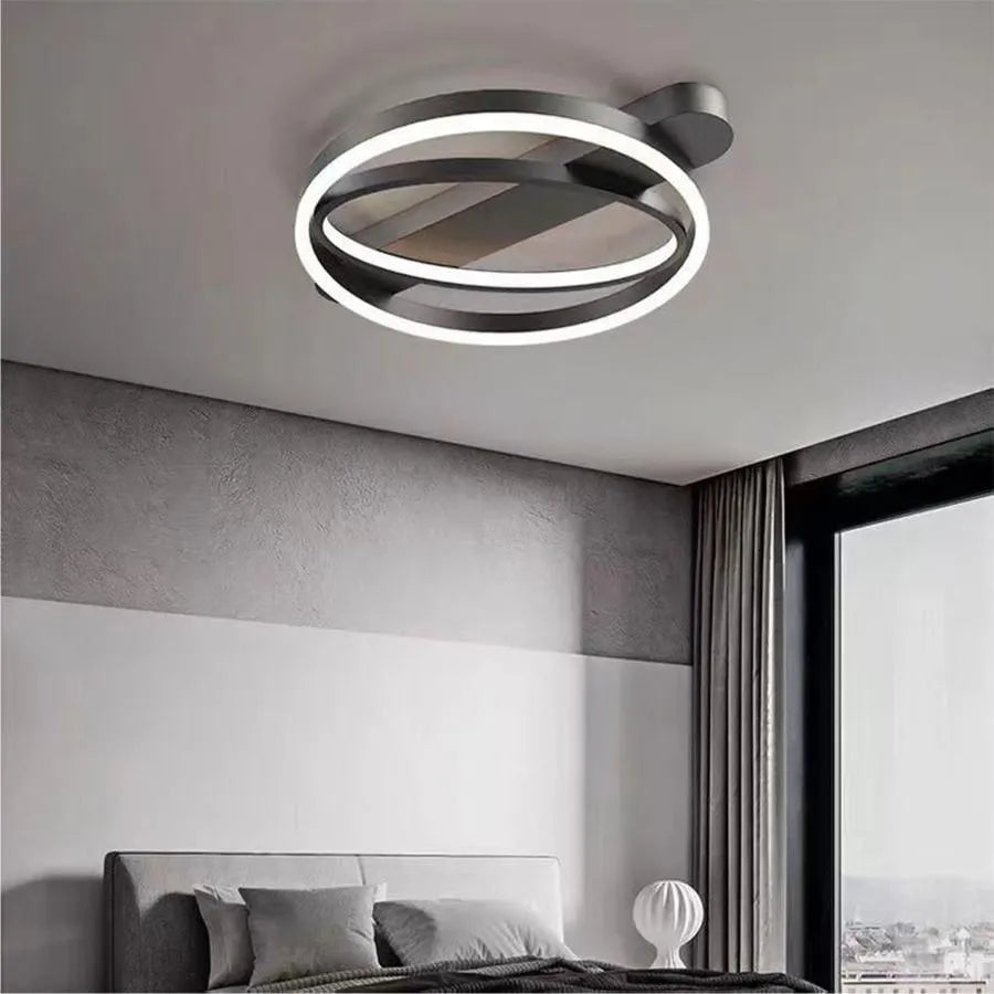 Żyrandol LED CERELIS 90W z pilotem, zimne/ciepłe/neutralne światło, ściemnialny, czarny