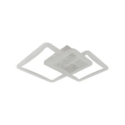 Żyrandol LED z pilotem FARYDA 120 W, 3 kwadraty, światło zimne/ciepłe/neutralne, ściemnialny, biały