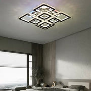 Żyrandol LED Quadria Supremo, 5 elementów, RGB 198 W, chrom premium i stal nierdzewna, ciepłe/zimne/neutralne światło